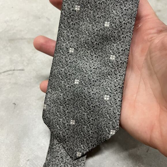 Vintage GIANNI VERSACE logo PLASTRON ASCOT Made in Italy silk tie - Picture 3 of 5